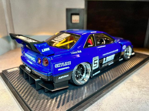 IG2705 1:400 LB-ER34 Super Silhouette Skyline Blue/Black [Width 10 Length 27 Height 8 cms] 3