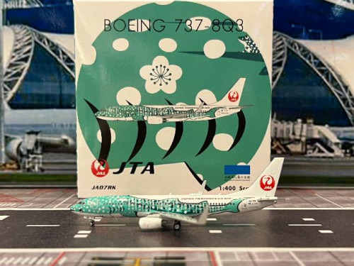 Phoenix 1:400 JAL 737-800 JA07RK 'YUI-JIMBEE'P4696 [Width 9 Length 9.5 Height 3 cm]