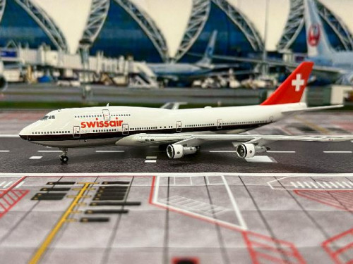 JC Wings 1:400 Swissair 747-300 HB-IGF XX40281 [Width 16 Length 17.5 Height 4.5 cm] 1