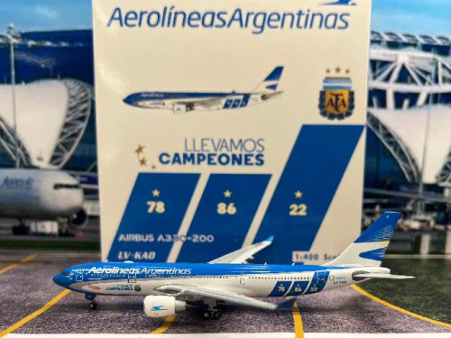 Phoenix 1:400 Aerolineas Argentinas A330-200 LV-KAO “Llevamos Campeones” P4600