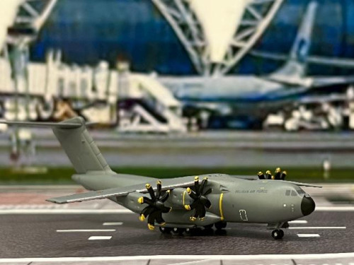 Herpa Wings 1:500 Belgian A400M Atlas CT-02 HW537865 [Width 8.5 Length 9 Height 2.5 cm] 1