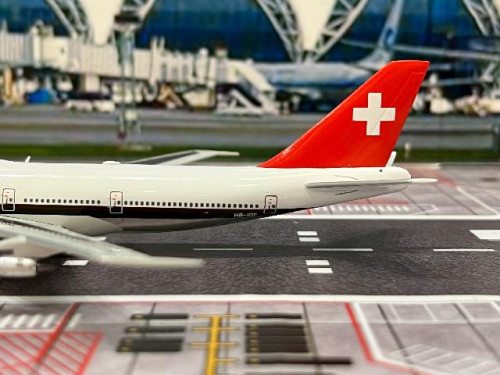 JC Wings 1:400 Swissair 747-300 HB-IGF XX40281 [Width 16 Length 17.5 Height 4.5 cm] 6