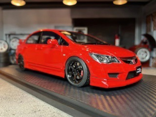 Ignition [IG2828] 1:18 Honda Civic (FD2) Type R Red carbon bonnet [Width 10 Length 27 Height 7 cms] 1