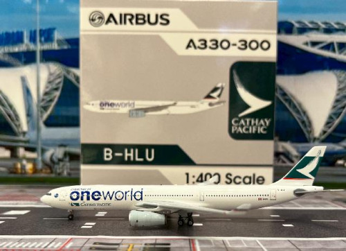 Aviation 1:400 Cathay Pacific A330-343 B-HLU WB4055 [Width 15 Length 16 Height 4 cm]