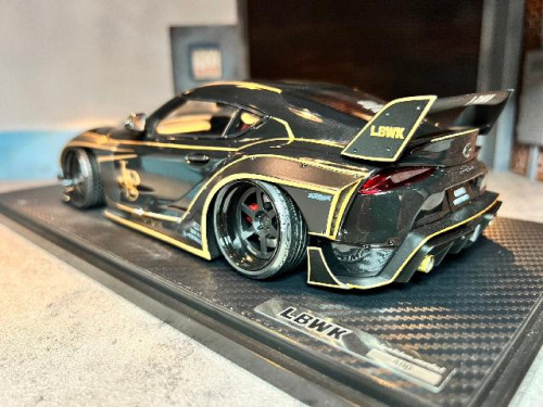 Ignition:IG2656 1:18 LB-Works Toyota Supra (A90) Black [Width 10 Length 27 Height 7 cms] 2