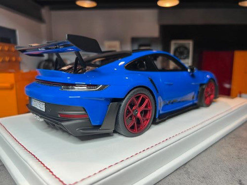 Ivy 1:18 Porsche 911 GT3 RS Shark Blue/Red IV18065BR [Width 11 Length 26 Height 7 cm] 3