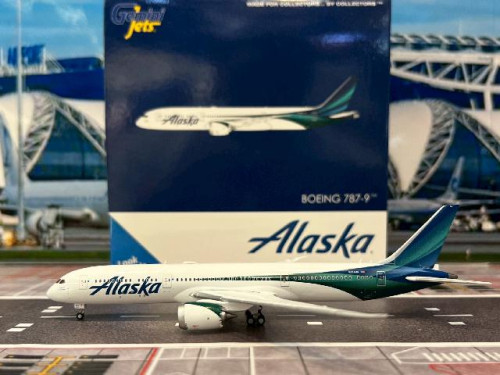 Gemini Jets 1:400 Alaska 787-9 N784HA GJ2400 [Width 15 Length 15.5 Height 4.5 cm]