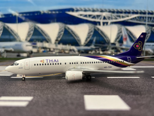 JC Wings 1:200 Thai Airways B737-400 Last Flight HS-TDG XX20132 [Width 14 Length 18.5 Height 5.5 cm] 1