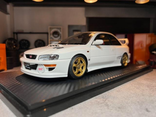  Ignition 1:18 Subaru Impreza WRX Type R Sti Version V(GC8)White IG3553 [Width 10 Length 25 Height 7