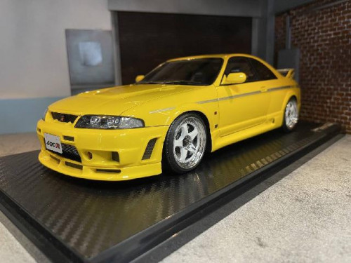 Ignition:IG2252 1:18 Nismo R33 GT-R 400R Yellow [Width 10 Length 25 Height 7 cms]  
