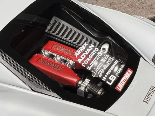 Ares Model AM24F008 1:18 LB-Silhouette Works Ferrari 458 GT Matt Grey [Width 11 Length 27 Height 5 c 9