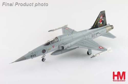 Hobby Master 1:72 F-5E Tiger II J-3033,Staffel 6,Swiss Air Force HA3329b [Width 12 Length 20.5 Heig