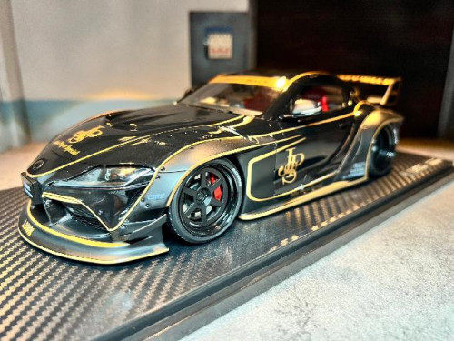  Ignition:IG2656 1:18 LB-Works Toyota Supra (A90) Black [Width 10 Length 27 Height 7 cms]