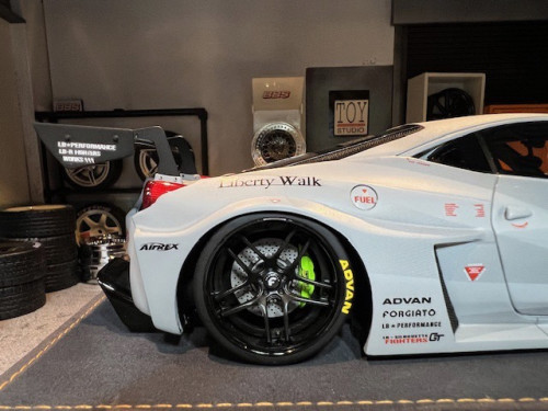 Ares Model AM24F008 1:18 LB-Silhouette Works Ferrari 458 GT Matt Grey [Width 11 Length 27 Height 5 c 8