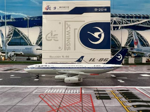 JCWings 1:400 China Xinjiang IL-86 B-2016 LH4290 [Width 12 Length 14.5 Height 4 cms]