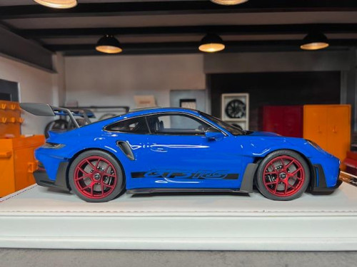 Ivy 1:18 Porsche 911 GT3 RS Shark Blue/Red IV18065BR [Width 11 Length 26 Height 7 cm] 5