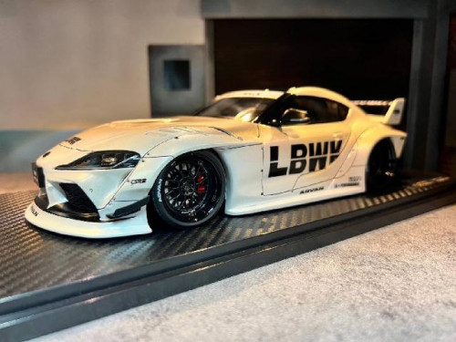 IG2648 1:18 LB-Works Toyota Supra(A90) Whi [Width 10 Length 25 Height 7 cms]  