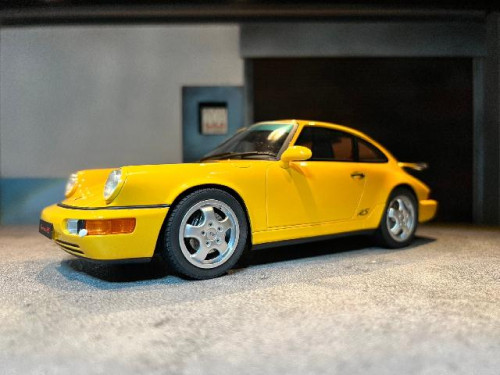 GT-Spirit: GT385 1:18 Porsche 964RS Yellow  [Width 10 Length 24 Height 7 cms] 