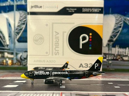 JC Wings 1:400 JetBlue A320 Peacook N706JB XX40195 [Width 9 Length 9 Height 3 cm]