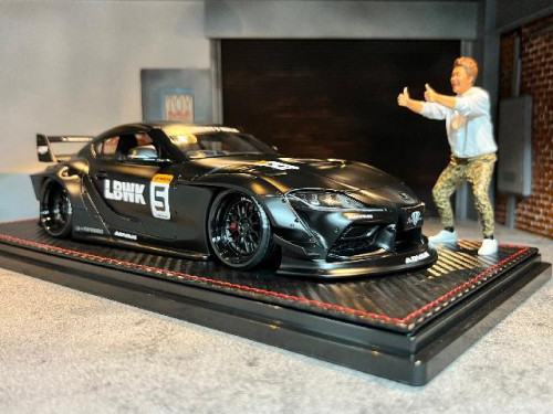 IG2652 1:18 LB-Works Toyota Supra(A90)Matte Black Mr.Kato [Width 10 Length 25 Height 7 cms] 1