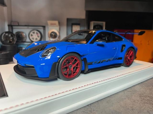 Ivy 1:18 Porsche 911 GT3 RS Shark Blue/Red IV18065BR [Width 11 Length 26 Height 7 cm]