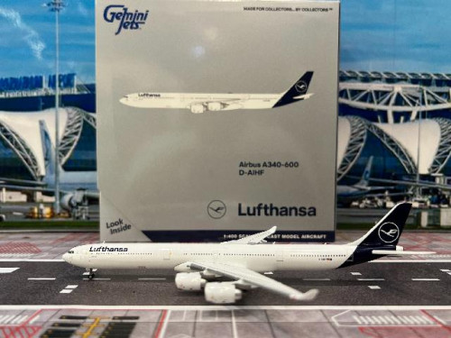 Gemini Jets 1:400 Lufthansa A340-600 D-AIHF GJ2398 [Width 16.5 Length 18.5 Height 5 cm]