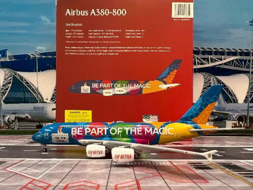 Gemini Jets 1:400 Emirates A380 A6-EES Destination Dubai GJ2345 [Width 20 Length 18 Height 5 cm]