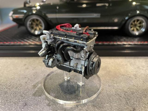 IG2592 1:18 Toyota Celica 1600GTV (TA22) Green With Engine [Width 10 Length 25 Height 7 cms] 9