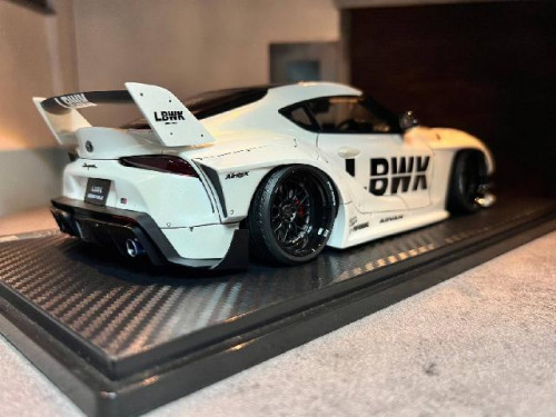 IG2648 1:18 LB-Works Toyota Supra(A90) Whi [Width 10 Length 25 Height 7 cms] 3