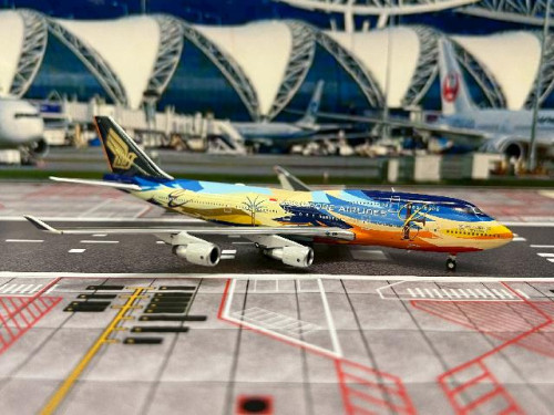 JC Wings 1:400 Singapore 747-400 9V-SPK XX40213 [Width 16 Length 17.5 Height 4.5 cm] 2