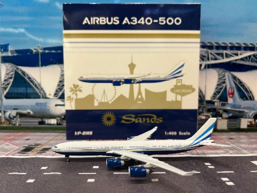 Phoenix 1:400 Las Vegas A340-500 VP-BMS P4614 [Width 16 Length 17 Height 4 cms]