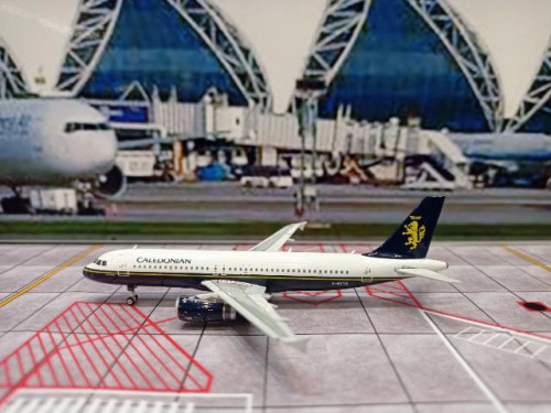 Phoenix P4599 1:400 Caledonian A320 G-BVYB [Width 9 Length 9.5 Height 3 cms] 2