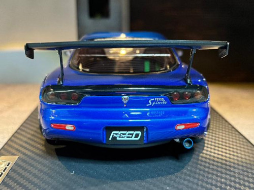 Ignition Model: IG2045 1:18 FEED RX-7 (FD3S) Blue Metallic [Width 10 Length 25 Height 7 cms] 7