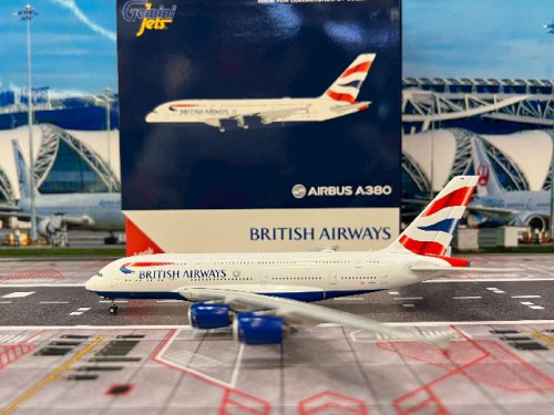 Gemini Jets 1:400 British A380 G-XLEE GJ2325 [Width 20 Length 18 Height 5 cm]