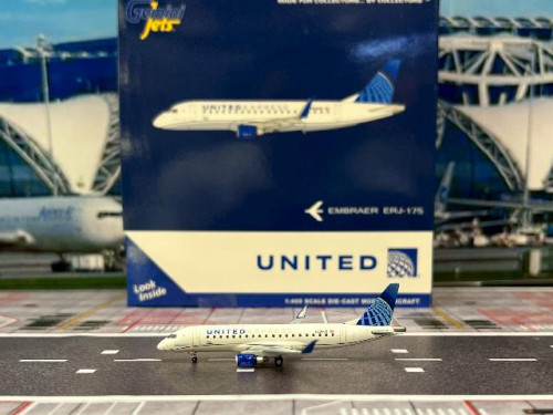 Gemini Jets 1:400 United (SkyWest) E175 N606UX GJ2342 [Width 7 Length 7.5 Height 2.5 cms]