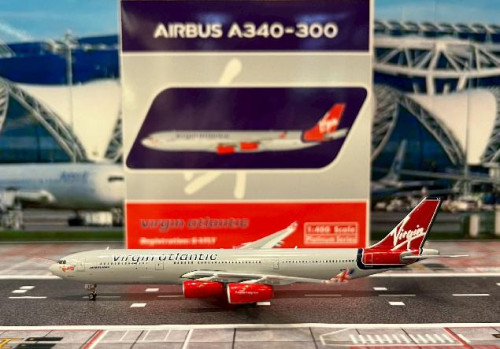 Phoenix 1:400 Virgin Atlantic A340-300 G-VFLY PH12034 [Width 15 Length 16 Height 4 cm]