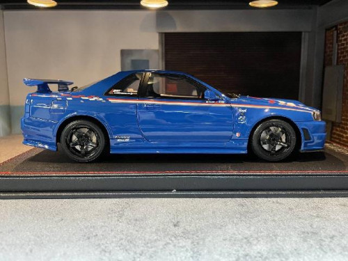 One Model:22R34BU 1:18 Skyline Nismo GT-R34 Z-TUNE Blu [Width 10 Length 25 Height 7 cms] 5