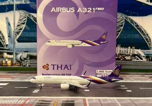  Phoenix 1:400 Thai A321neo HS-TOB PH12060 [Width 9 Length 11 Height 2.5 cm]
