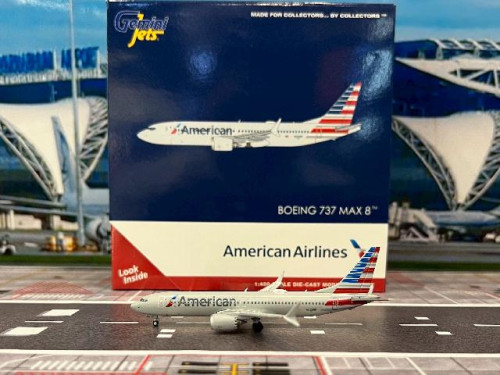 Gemini Jets 1:400 American 737 MAX 8 N326RP GJ2358 [Width 9 Length 9.5 Height 3 cm]