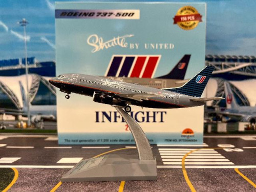 Inflight 1:200 Shuttle by United 737-522 N926UA IF735UA0824 [Width 14 Length 15.5 Height 4.5 cm]