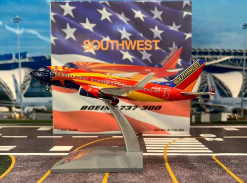  Inflight 1:200 Southwest 737-3H4 N383SW B738383 [Width 14 Length 18.5 Height 5.5 cm]