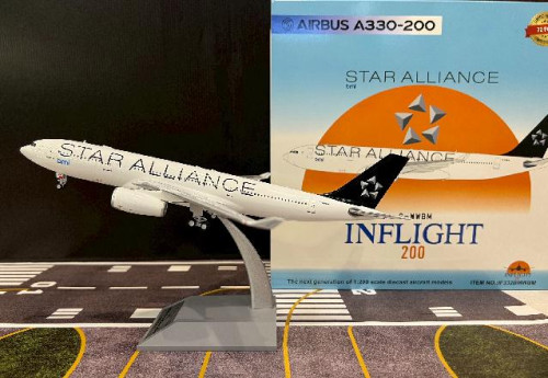  Inflight 1:200 BMI British Midland A330-243 G-WWBM SA IF332BMWBM [Width 30 Length 31 Height 8.5 cm]