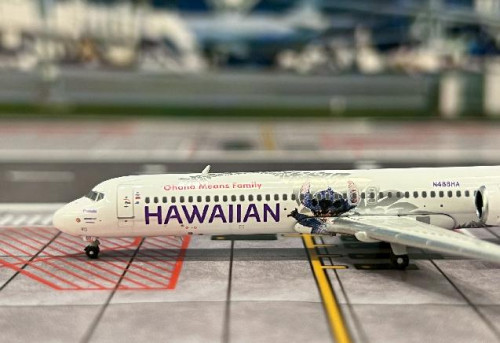 Phoenix 1:400 Hawaiian 717 N488HA [Lilo & Stitch] P4666 [Width 7 Length 9.5 Height 2 cm] 5