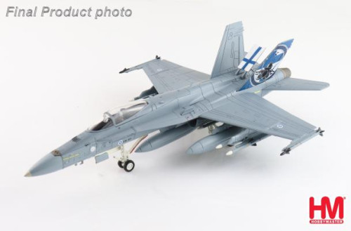 Hobby Master 1:72 F/A-18C Finnish AF RIAT 2023 HN-411 HA3582 [Width 17 Length 24 Height 7 cm]