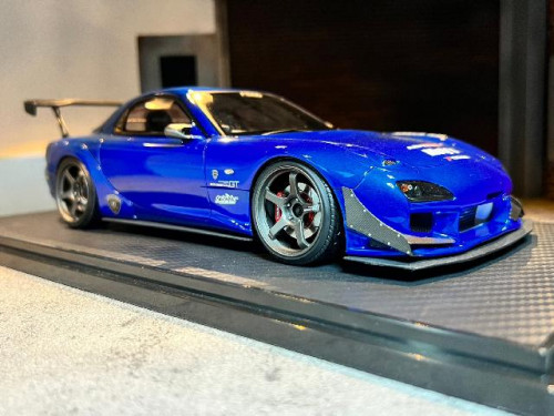 Ignition Model: IG2045 1:18 FEED RX-7 (FD3S) Blue Metallic [Width 10 Length 25 Height 7 cms] 1