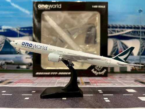 WB 1:400 Cathay 777-300ER B-KQN ‘One World’BT4007773003 [Width 16 Length 18 Height 5 cm]