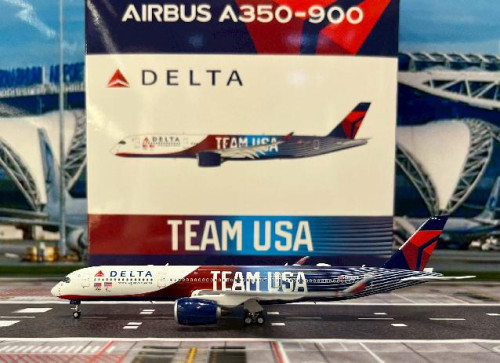 Phoenix 1:400 Delta A350-900 N531DN [TEAM USA] P4665 [Width 16 Length 16.5 Height 4 cm]