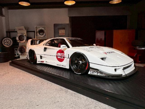 Ignition 1:18 LB-Works 40 White IG3752 [Width 10 Length 25 Height 7 cm] 2