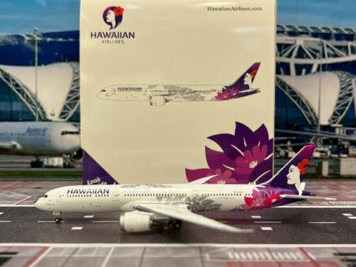 Gemini Jets 1:400 Hawaiian 787-9 N781HA “Kapuahi” GJ2339 [Width 15 Length 15.5 Height 4.5 cm]