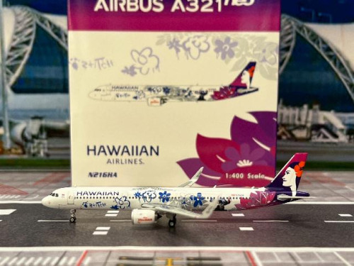 Phoenix 1:400 Hawaiian A321neo N216HA Lilo & Stitch P4658 [Width 9 Length 11 Height 2.5 cm]